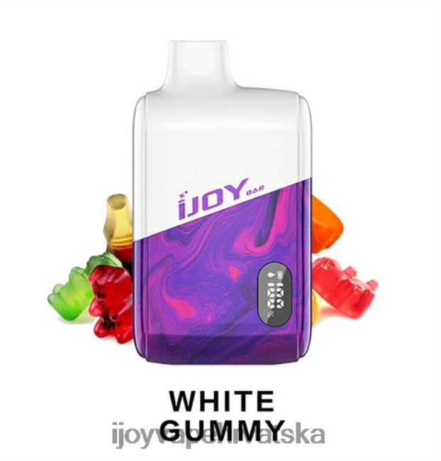 iJOY Bar IC8000 za jednokratnu upotrebu bijeli gumasti buy iJOY vape online NT4J2H199