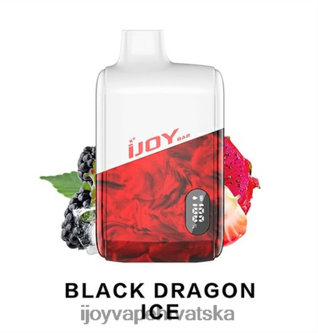 iJOY Bar IC8000 za jednokratnu upotrebu crni zmajev led iJOY vape for sale NT4J2H177