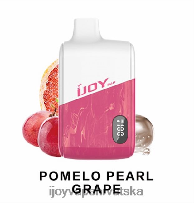 iJOY Bar IC8000 za jednokratnu upotrebu pomelo biserno grožđe iJOY vape zagreb NT4J2H192