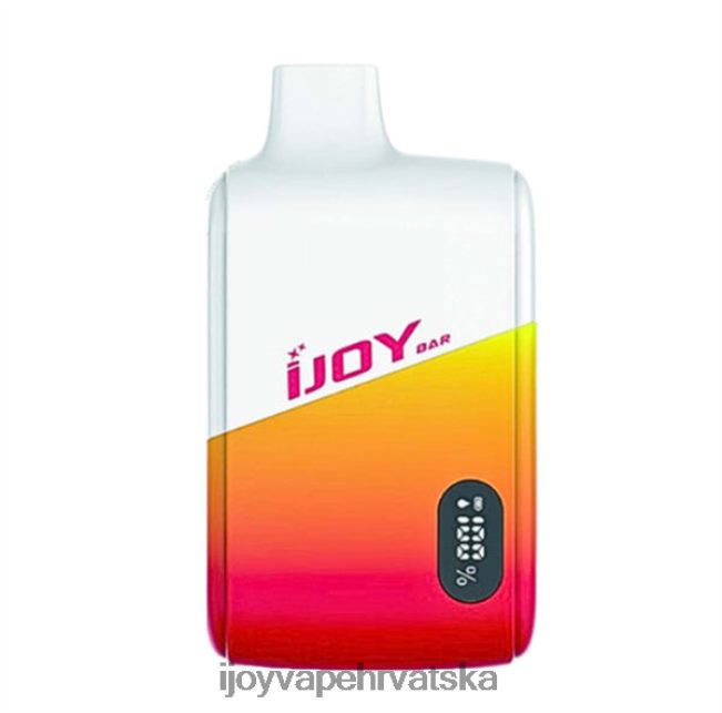iJOY Bar Smart Vape 8000 udaha kolač od banane iJOY vape review NT4J2H3