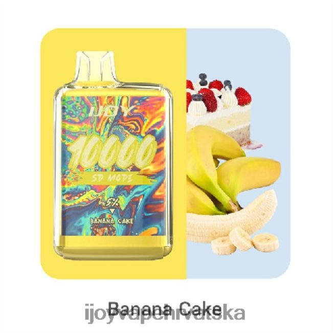 iJOY Bar SD10000 za jednokratnu upotrebu kolač od banane iJOY vape hrvatska NT4J2H161