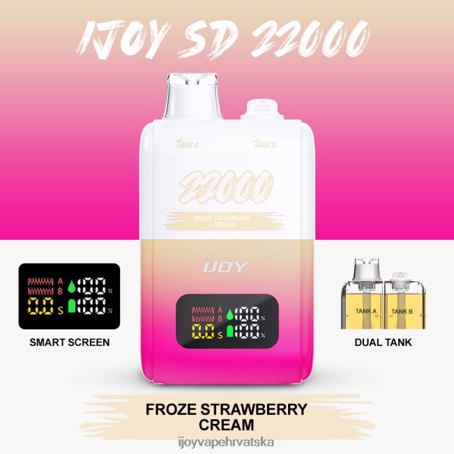 iJOY SD 22000 za jednokratnu upotrebu krema od smrznutih jagoda iJOY vape zagreb NT4J2H152